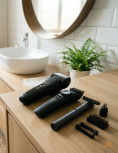 GRUMMING PAKKE SHAVER, TRIMMER & HÅR TRIMMER