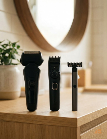 GRUMMING PAKKE SHAVER, TRIMMER & HÅR TRIMMER