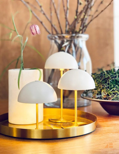 ALONG BORDLAMPE SÆT MED BAKKE