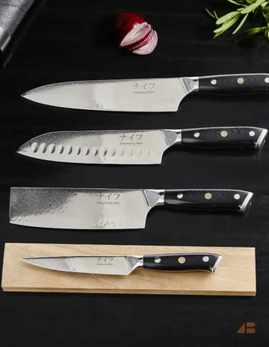 DAMASCUS KNIVSÆT 4 DELE