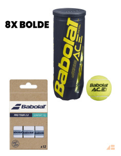 BABOLAT ACE PADEL BALLS & PRO TOUR GRIPS